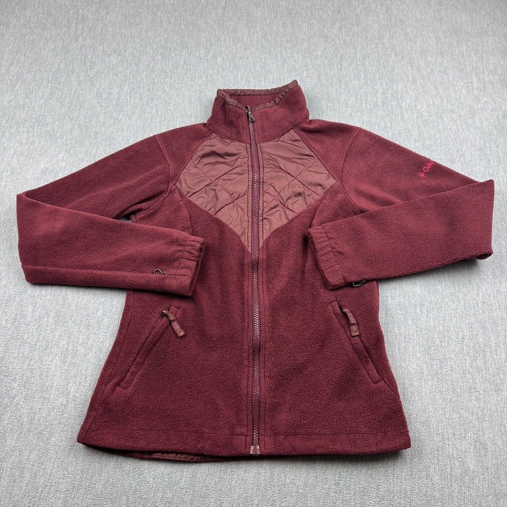 Columbia Jacket Womens XS Red Bugaboo Interchange Fleece Full Zip Outdoors